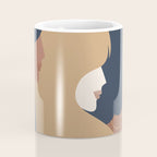 Girl Power portrait - we persist - Earthy #girlpower Coffee Mug Gallery Image 4