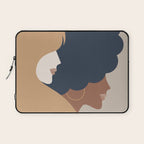 Girl Power portrait - we persist - Earthy #girlpower Laptop Sleeve Gallery Image 1