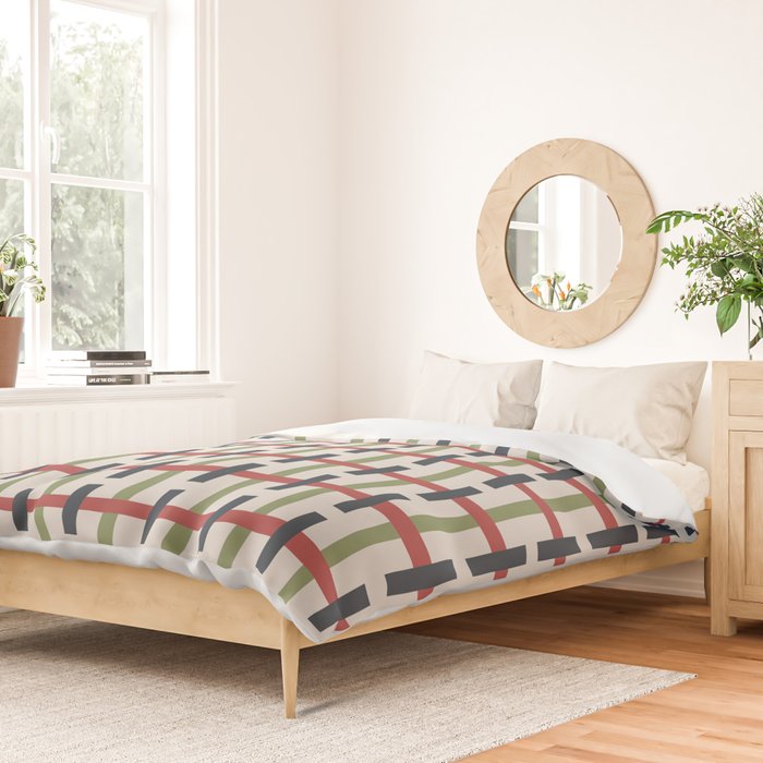 Woven Christmas Plaid 2025 Duvet Cover Gallery Image 2