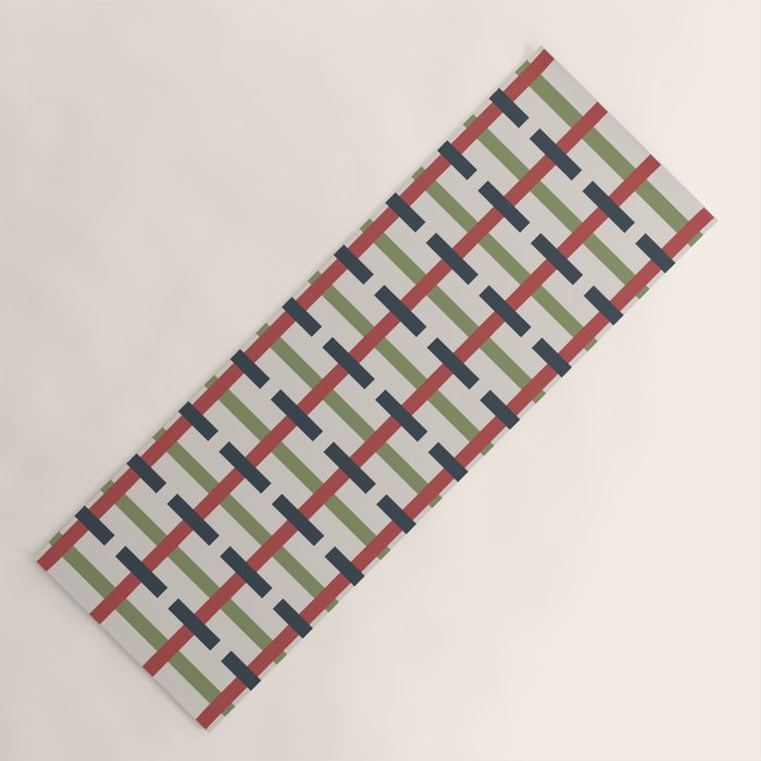 Woven Christmas Plaid 2025 Yoga Mat Gallery Image 1