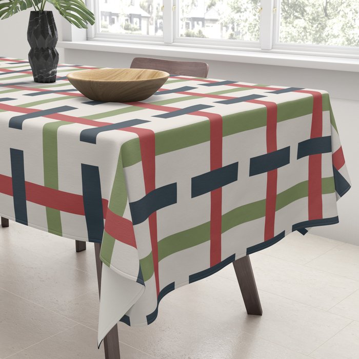Woven Christmas Plaid 2025 Tablecloth Gallery Image 3