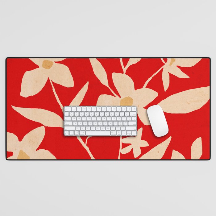 Abstract Minimal Flowers 7 Desk Mat Gallery Image 1