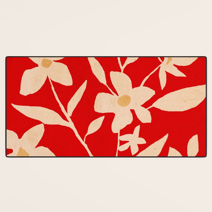 Abstract Minimal Flowers 7 Desk Mat Gallery Image 3