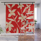 Abstract Minimal Flowers 7 Wall Mural Gallery Image 1