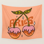 Aries Cherries Wall Tapestry Gallery Image 4