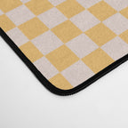 Check I - Yellow â Checkerboard Print Desk Mat Gallery Image 4