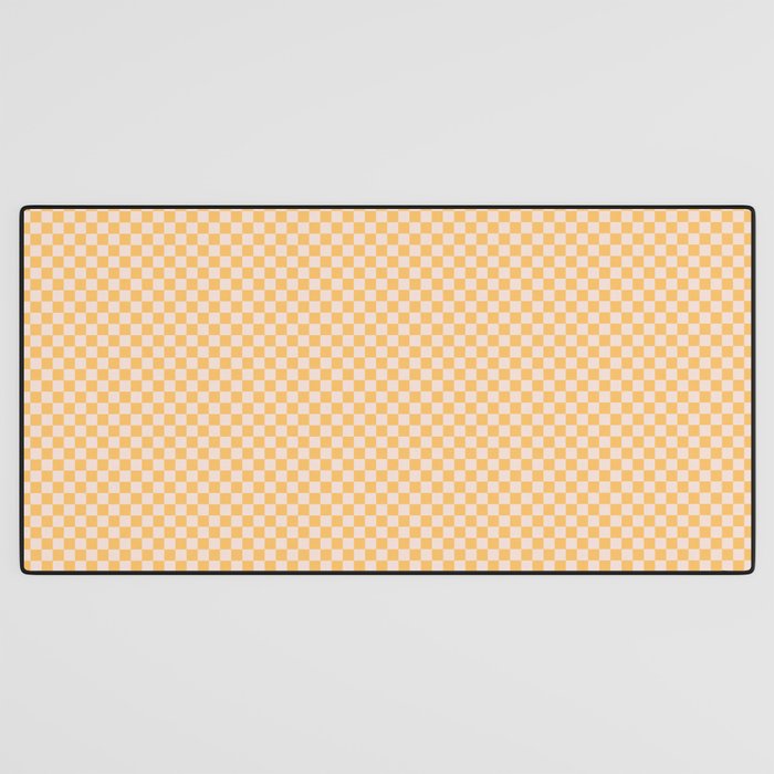 Check I - Yellow â Checkerboard Print Desk Mat Gallery Image 3