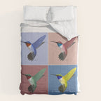 05 Blue, Red, Green, Yellow Hummingbird Comforter Gallery Image 6