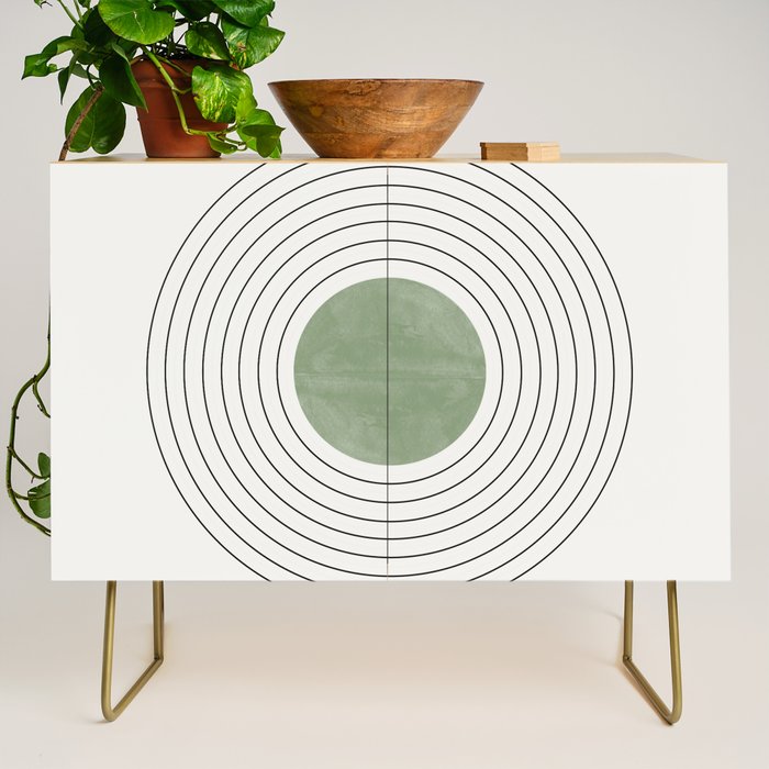 Fresh Pattern, Green Circle Credenza Gallery Image 1