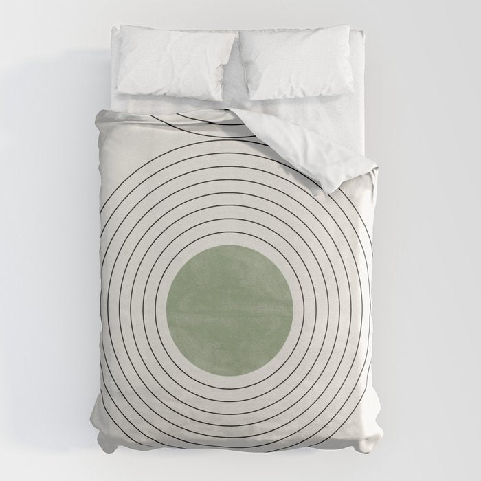 Fresh Pattern, Green Circle Duvet Cover Gallery Image 6
