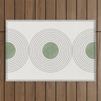 Fresh Pattern, Green Circle Outdoor Rug Gallery Image 1