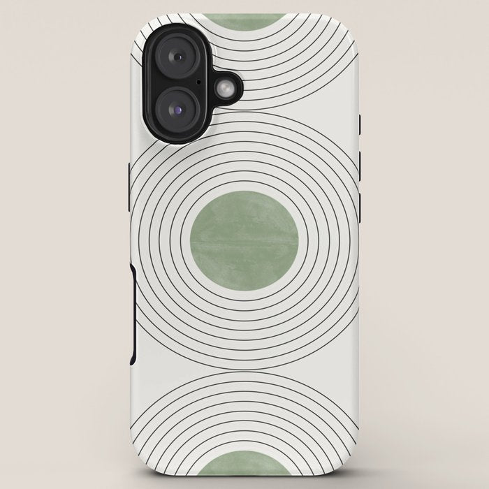 Fresh Pattern, Green Circle iPhone Case – Society6