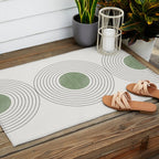 Fresh Pattern, Green Circle Outdoor Rug Gallery Image 2