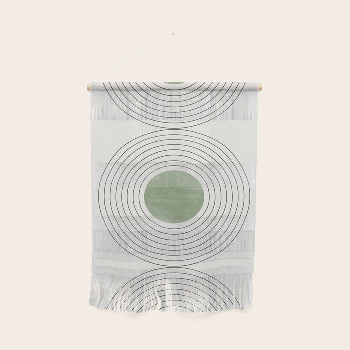 Fresh Pattern, Green Circle Wall Hanging Gallery Image 1