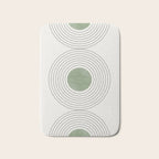 Fresh Pattern, Green Circle Bath Mat Gallery Image 1