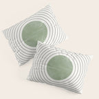 Fresh Pattern, Green Circle Pillow Sham Gallery Image 3