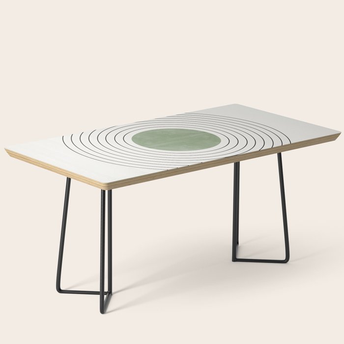 Fresh Pattern, Green Circle Coffee Table Gallery Image 1