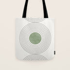 Fresh Pattern, Green Circle Tote Bag Gallery Image 1