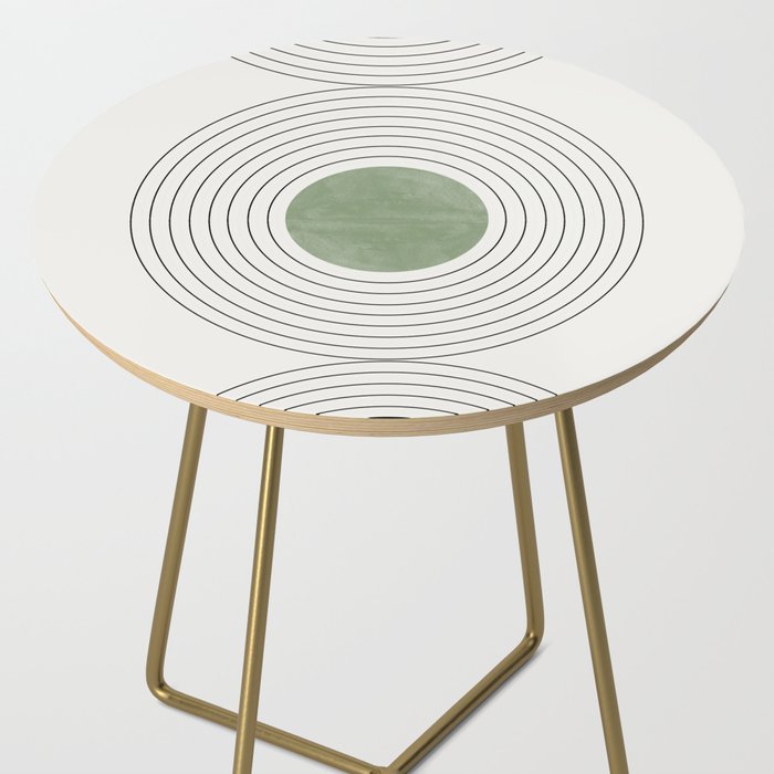 Fresh Pattern, Green Circle Side Table Gallery Image 2