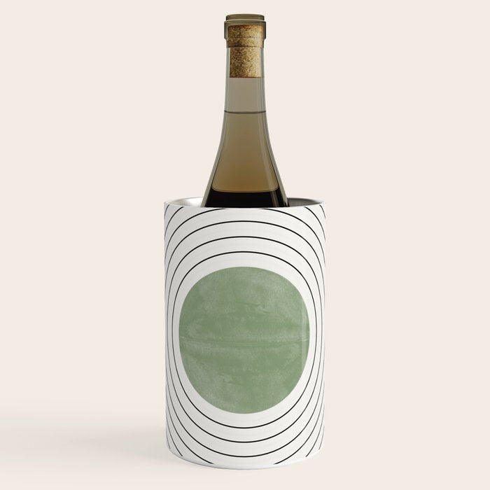 Fresh Pattern, Green Circle Wine Chiller Gallery Image 1
