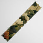 Japanese green Forest Painting Autumn Art Japandi Wall Art maximalist Art Nouveau Botanical Print Table Runner Gallery Image 3