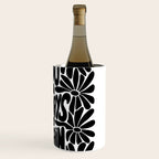 B&W Retro Floral Lettering - You can always try again Wine Chiller Gallery Image 3
