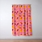 Colorful Heart Pattern for Valentine's Day Window Curtain Gallery Image 3