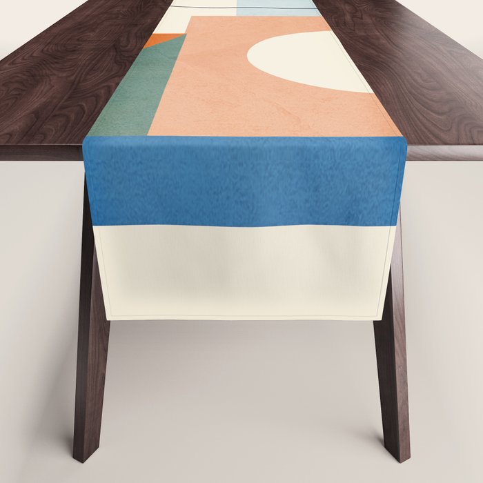 Geometric Color Play 02 Table Runner Gallery Image 1