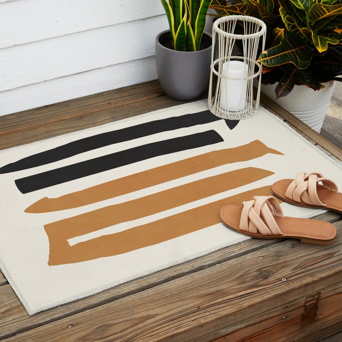 abstract minimal 54 Outdoor Rug Gallery Image 2