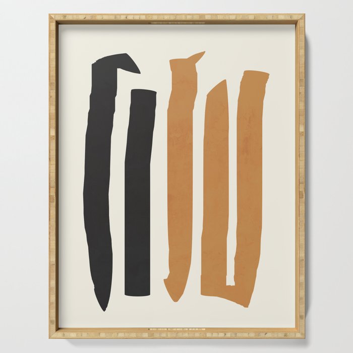 abstract minimal 54 Serving Tray Gallery Image 1