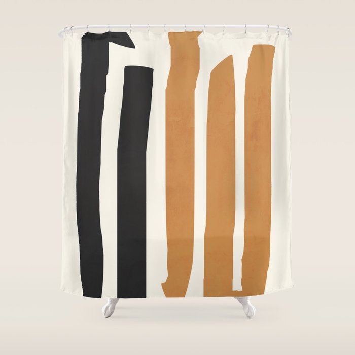 abstract minimal 54 Shower Curtain Gallery Image 1