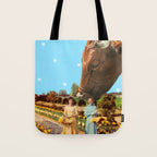 Spring Walk (Daffodils and Cows) Tote Bag Gallery Image 1