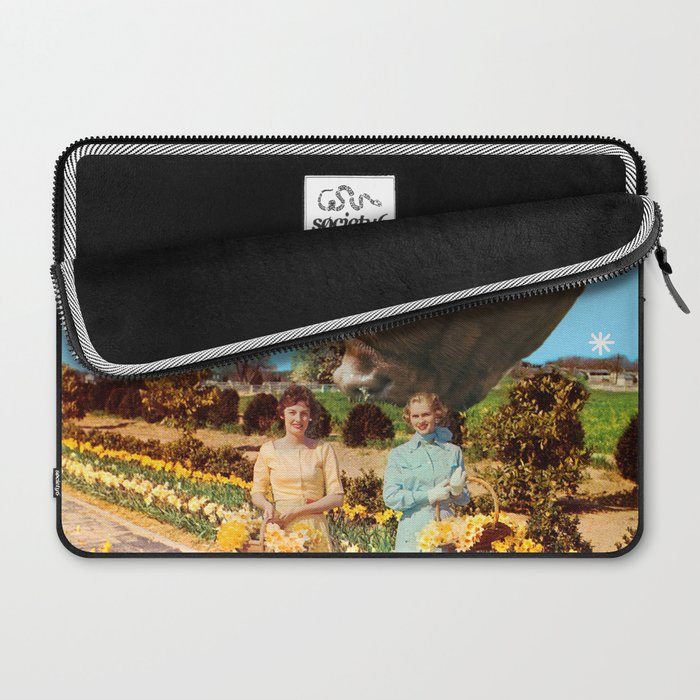 Spring Walk (Daffodils and Cows) Laptop Sleeve Gallery Image 2
