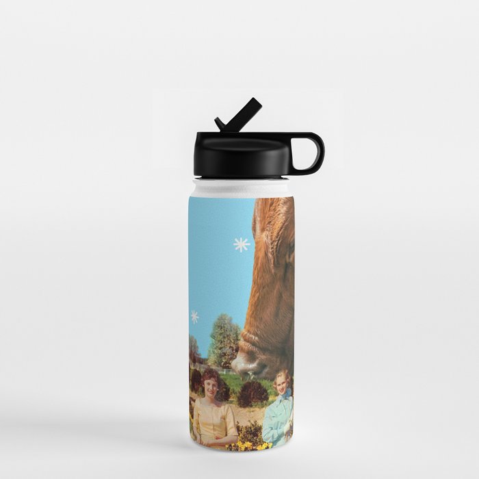 Spring Walk (Daffodils and Cows) Water Bottle Gallery Image 1