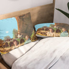 Spring Walk (Daffodils and Cows) Pillow Sham Gallery Image 2