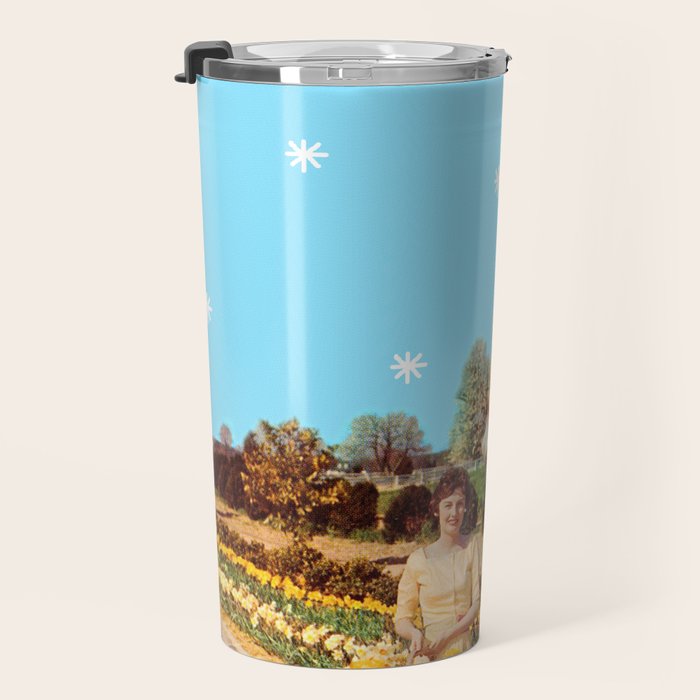 Spring Walk (Daffodils and Cows) Travel Mug Gallery Image 3