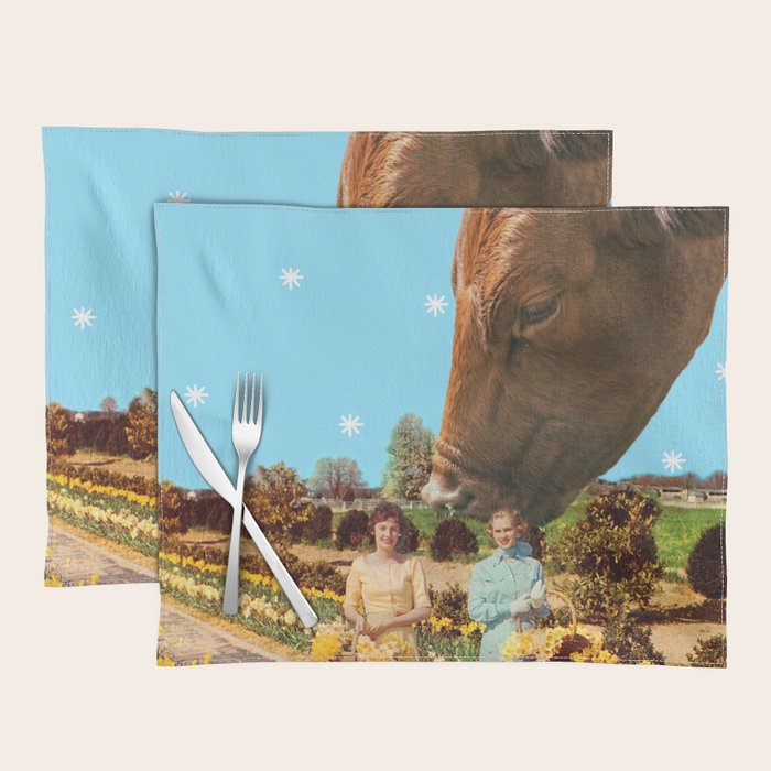 Spring Walk (Daffodils and Cows) Placemat Gallery Image 1