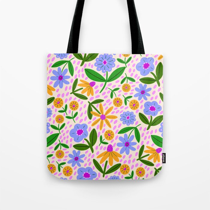 Summer Bright Floral #1 Tote Bag Gallery Image 1