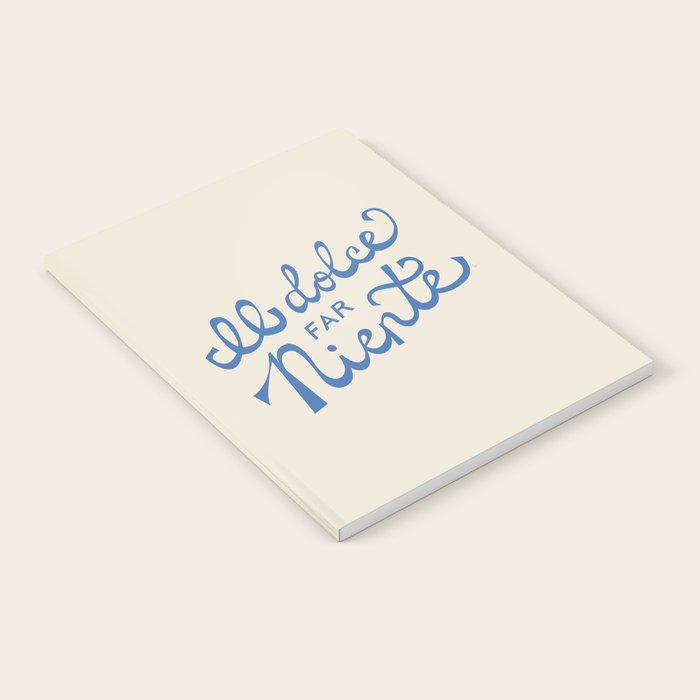 Il dolce far niente Italian - The sweetness of doing nothing Hand Lettering Notebook Gallery Image 1