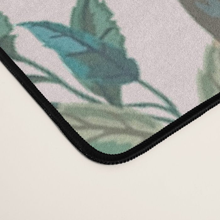 Chinoiserie Blush Pink Fresco Floral Garden Birds Oriental Botanical Desk Mat Gallery Image 4