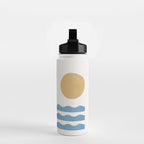 Sun Wave - Seascape Abstract  Water Bottle Gallery Image 2