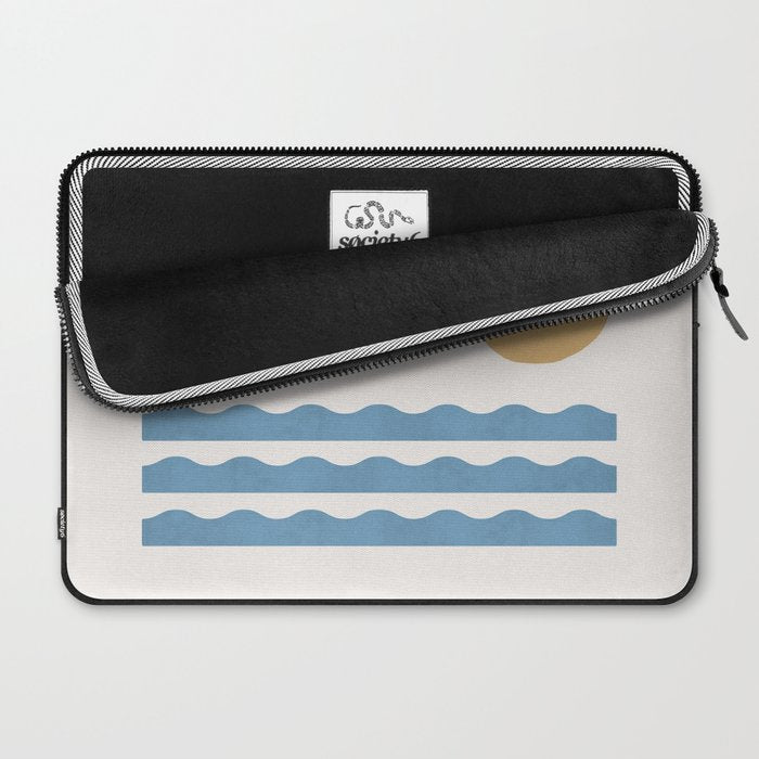 Sun Wave - Seascape Abstract  Laptop Sleeve Gallery Image 2