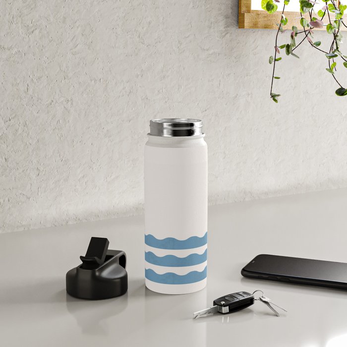 Sun Wave - Seascape Abstract  Water Bottle Gallery Image 4