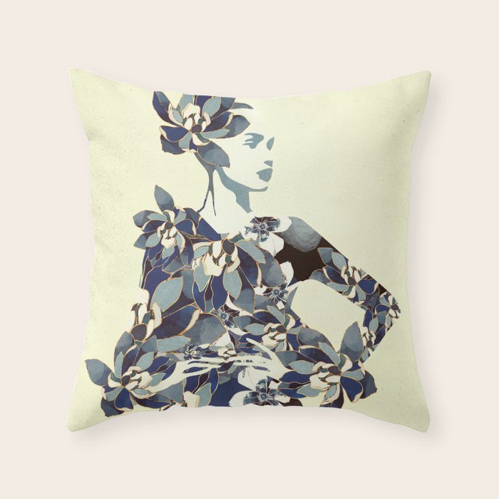 Inner Beauty II Throw Pillow Gallery Image 1