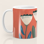 Terracotta Folk Blooms Coffee Mug Gallery Image 3