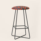Terracotta Folk Blooms Stool Gallery Image 1