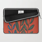 Terracotta Folk Blooms Laptop Sleeve Gallery Image 2