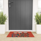 Terracotta Folk Blooms Welcome Mat Gallery Image 3