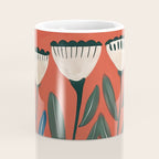 Terracotta Folk Blooms Coffee Mug Gallery Image 4