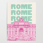 Rome Trevi Fountain Poster Gallery Image 4